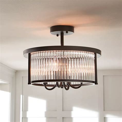 This flush mount uses a LED powered lighting engine instead of light bulbs to produce higher quality light for a fraction of the electricity, saving you money off your utility bill. . Ceiling lights home depot